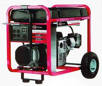 New York, Vermont Briggs & Stratton 6200 Watt Generator