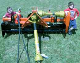 Vermont, New York, York Power Rake 3-point hitch landscape power rake