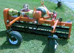 Vermont, New York, York Power Rake 3-point hitch landscape power rake