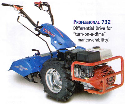 Vermont BCS 720 Harvester Electric start Rototiller tractor